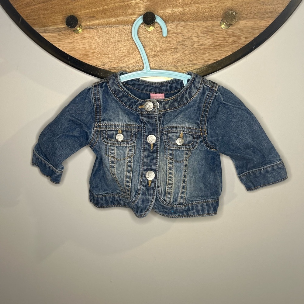 The Children’s Place Blue Denim Kids Jacket with Button Accents